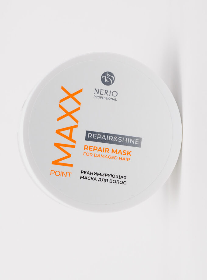 MAXX Point Восстанавливающий шампунь для поврежд.волос Repair&Shine с  морским коллагеном, 1000 мл